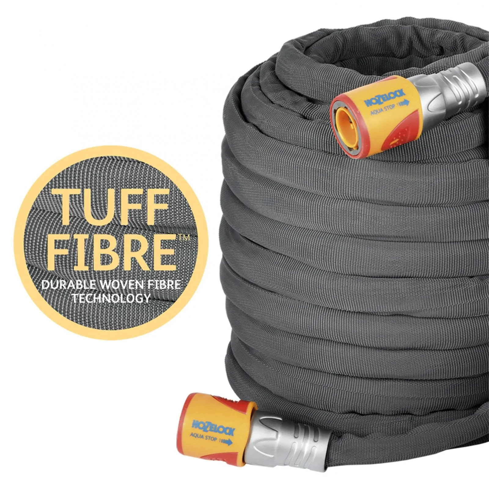 Hozelock 12.5m Tuffhoze Garden Hose, Grey
