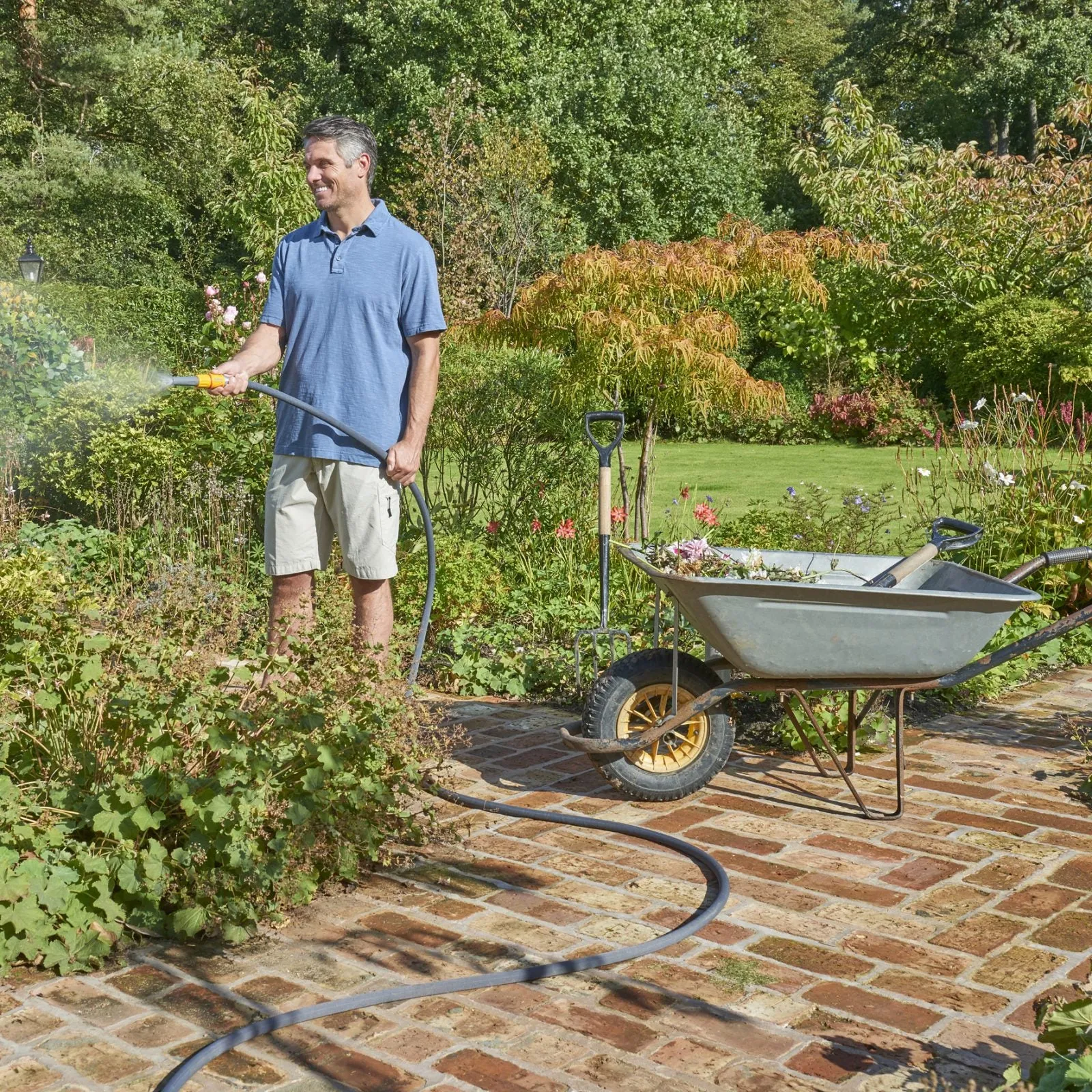 Hozelock 12.5m Tuffhoze Garden Hose, Grey