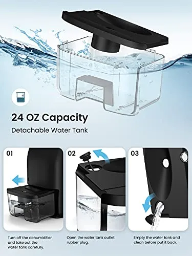 Hysure Dehumidifier for Home Damp 700mL