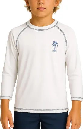 iXtreme Boys Swim Shirt - Rashguard UPF 50  Quick Dry Swimwear Boys Rash Guard Long Sleeve for Toddler & Big Boy (Size 2T-20)