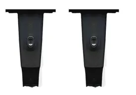 Kuber Industries ?Set of 2 Ergonomic Adjustable Chair Handle Armrest Set | Comfort Pressure Relief Pads for Office, Computer and Desk Chairs | Replacement Part Chair Handle | Black