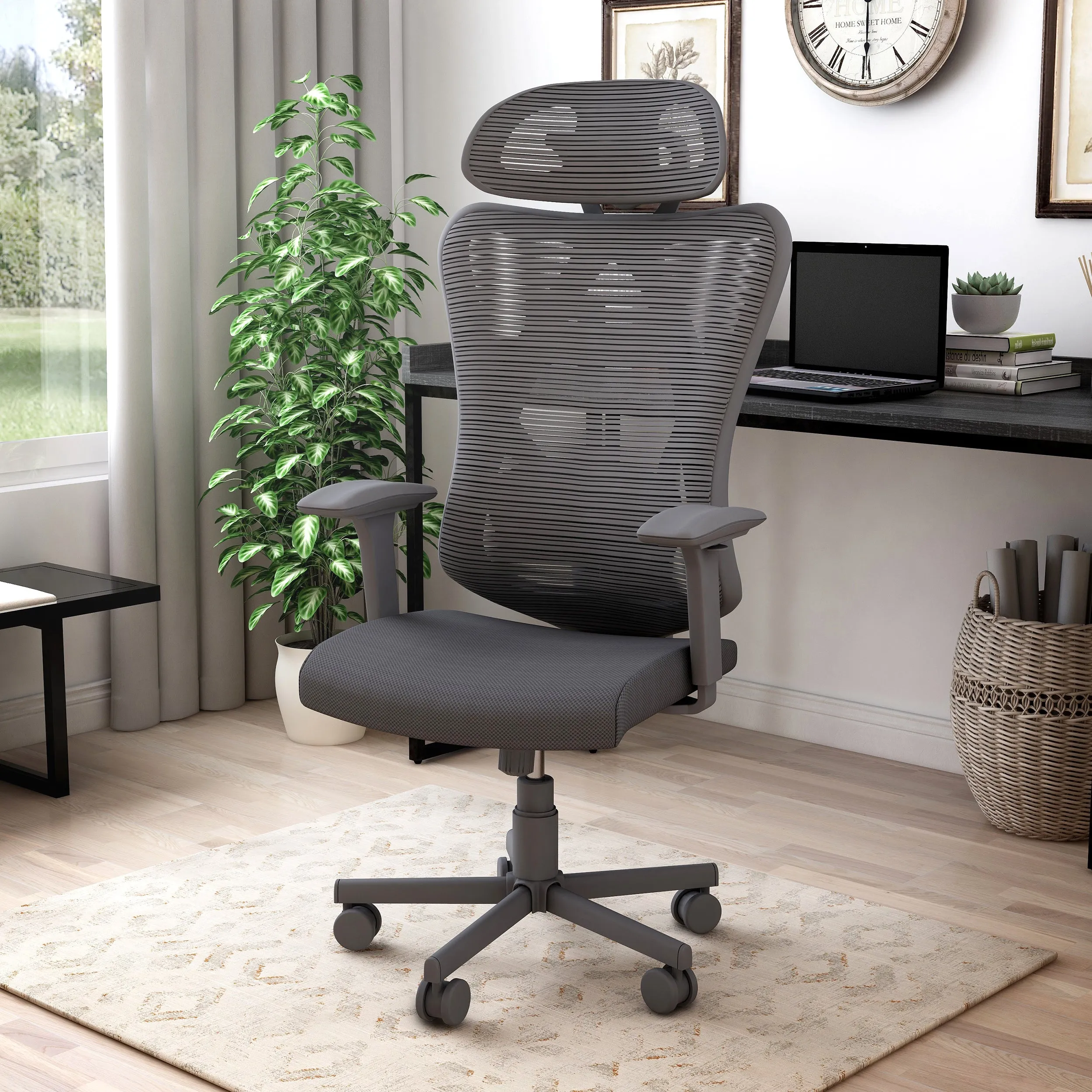 Leysdown Contemporary Ergonomic Swivel Mesh Office Chair