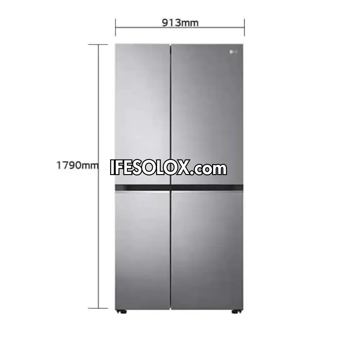 LG GC-B257SLWL 655L Smart Inverter Side By Side Double Door Refrigerator with WiFi & AI Assistant - Brand New