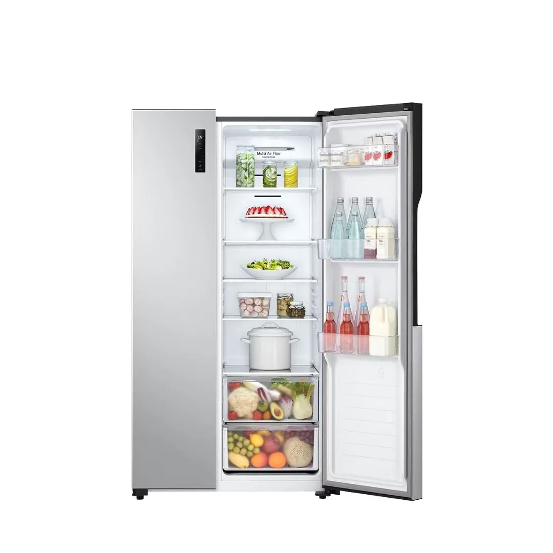 LG GC-B507PQAM 508L Side-by-Side Fridge in Silver Finish