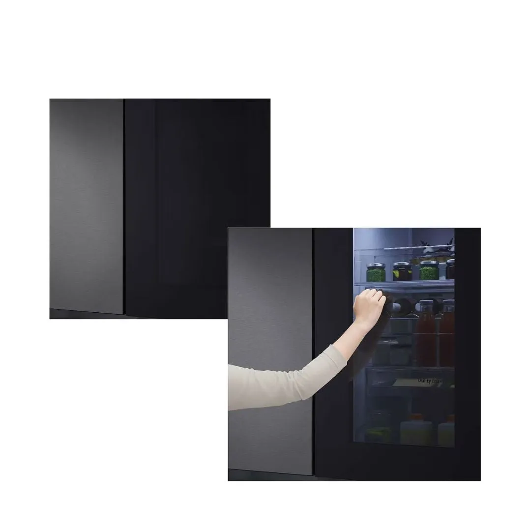 LG GC-V257CQFW 655L Side by Side Fridge in Matte Black Finish