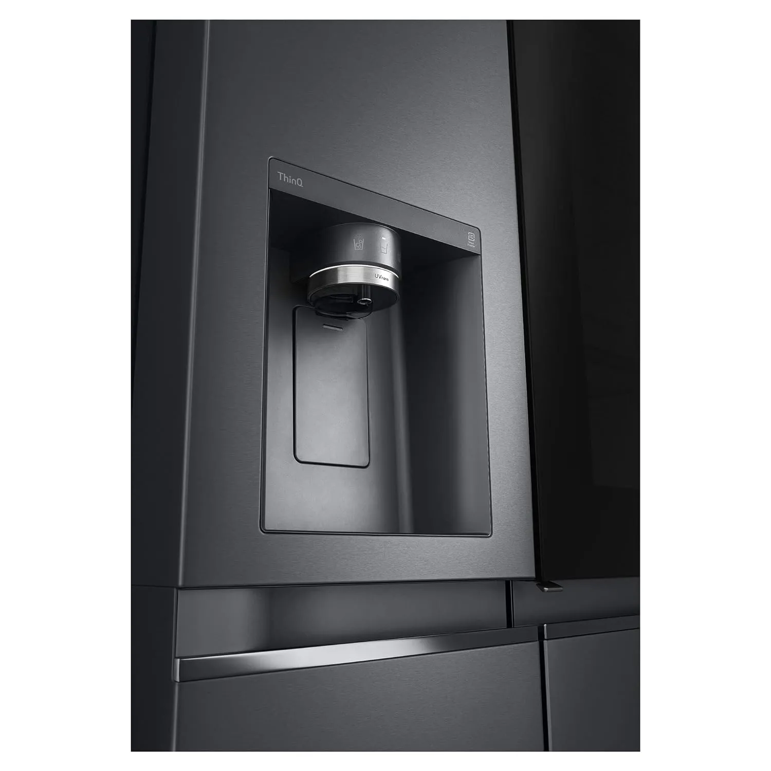 LG GL-X257AMCX 635 L Frost-Free Inverter Wi-Fi InstaView Door In Door UVnano Side-By-Side Refrigerator with Water Dispenser (Matte Glass, Door Cooling  with Hygiene Fresh)