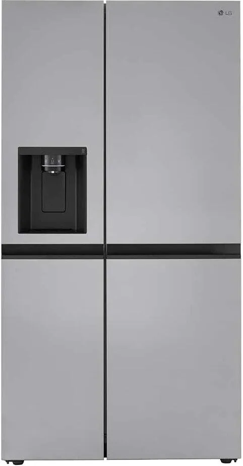 LG LRSXS2706S 36 Inch Freestanding Side by Side Refrigerator with 27.16 Cu. Ft. Total Capacity, Interior Display Controls, Door Cooling , Smooth Touch Ice Dispenser, SpacePlus™ Ice Maker, and ENERGY STAR® Certified: PrintProof™ Stainless Steel