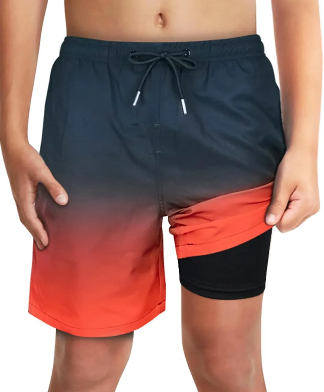 LUCOWEE Boys Swim Bathing Trunks Soft Compression Liner no-Chafing Swimming Shorts Quick Dry Light UPF 50  Quality Swimsuit
