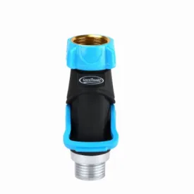 Melnor 355GTDI Single Full Flow Metal Garden Hose / Faucet Connector With Shut Off - Quantity of 6