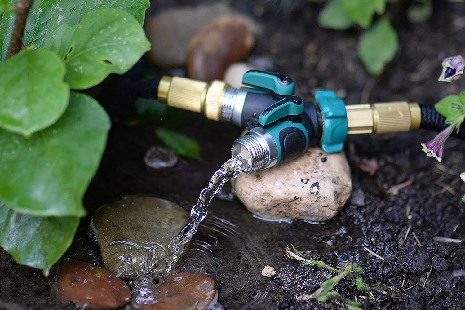 Metal Garden 2 Way Y Hose Connector Hose Splitter