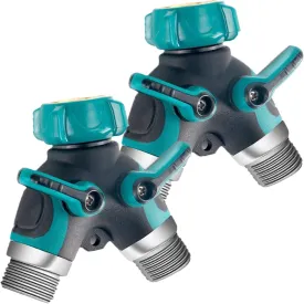 Metal Garden 2 Way Y Hose Connector Hose Splitter
