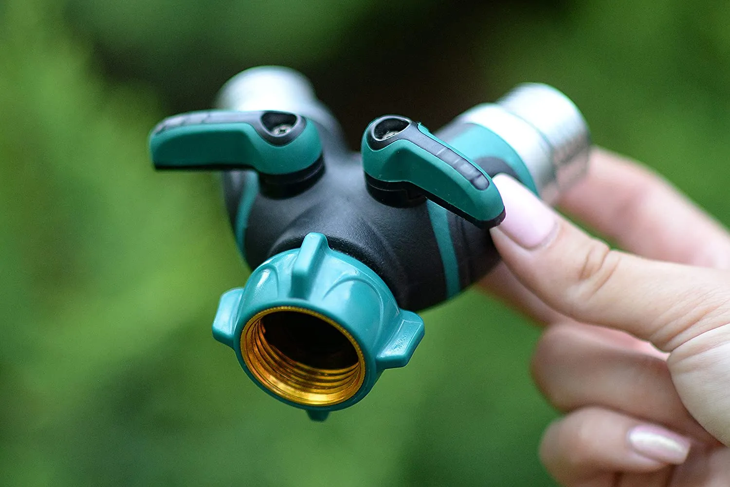 Metal Garden 2 Way Y Hose Connector Hose Splitter