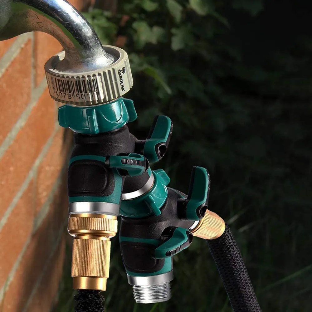 Metal Garden 2 Way Y Hose Connector Hose Splitter