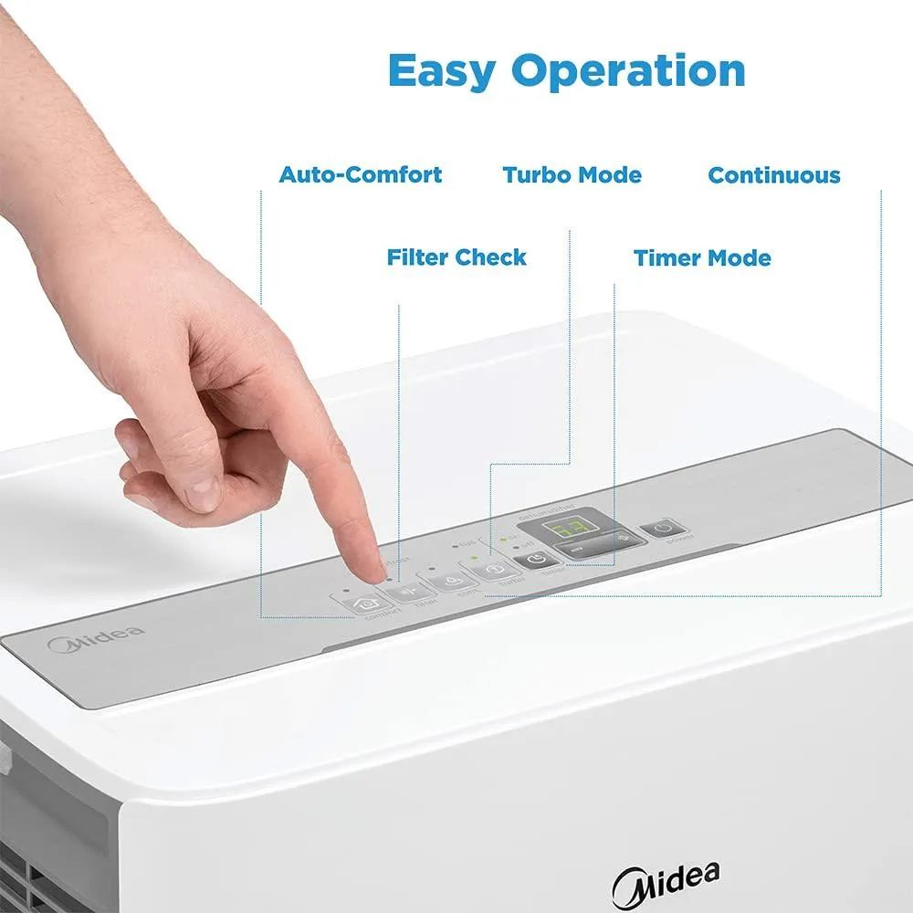 Midea 4,500 Sq. Ft. Energy Star Certified WiFi Enabled Dehumidifier With Reusable Air Filter