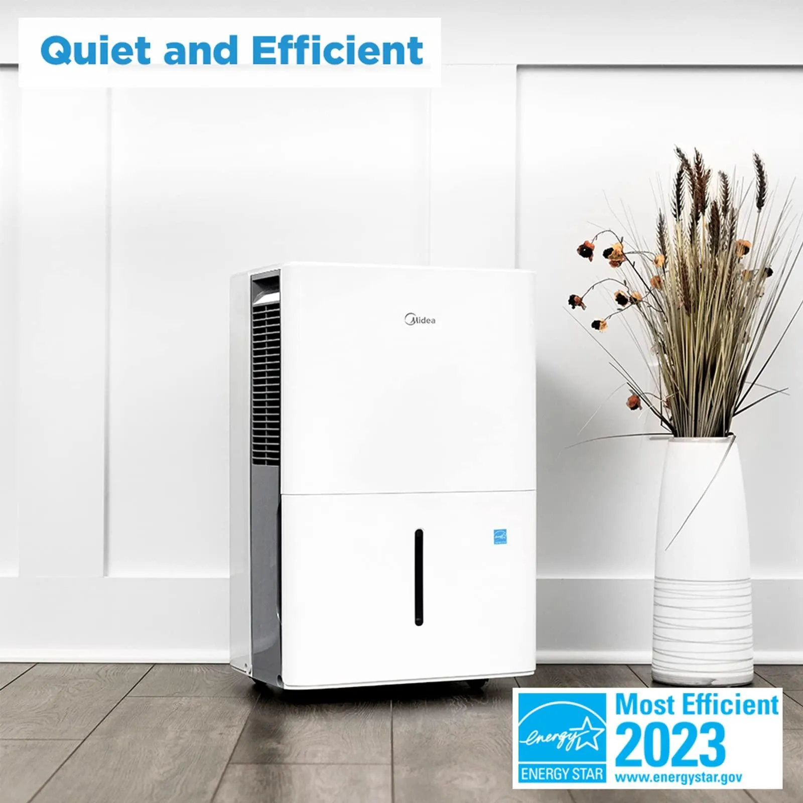 Midea 4,500 Sq. Ft. Energy Star Certified WiFi Enabled Dehumidifier With Reusable Air Filter