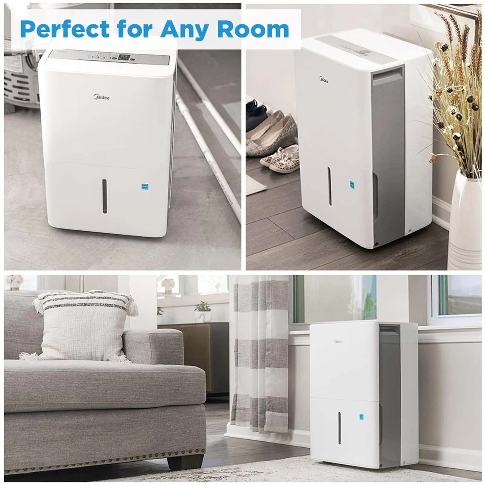Midea 4,500 Sq. Ft. Energy Star Certified WiFi Enabled Dehumidifier With Reusable Air Filter