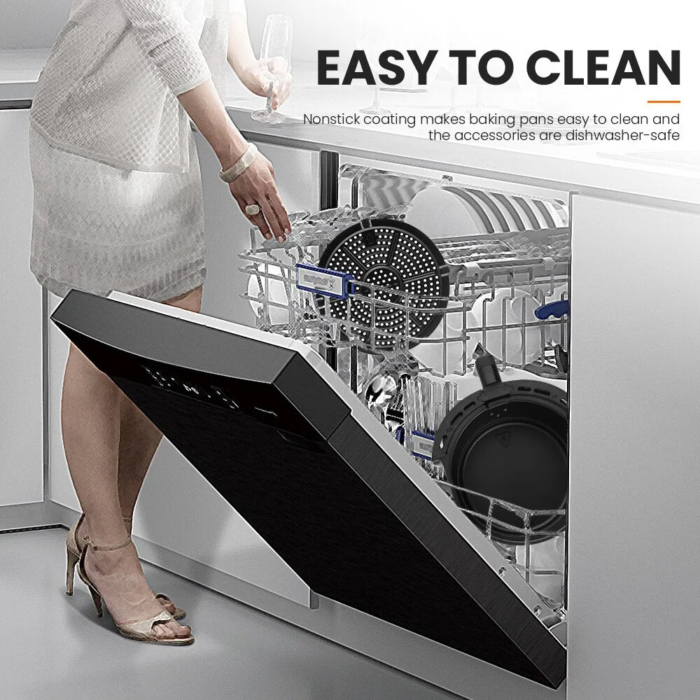 MIUI 5L/5.6QT Air Fryer with Mechanical Control, Hot Electric Oven Oilless Cooker wtih Large Capacity for Whole Chicken, 2022New