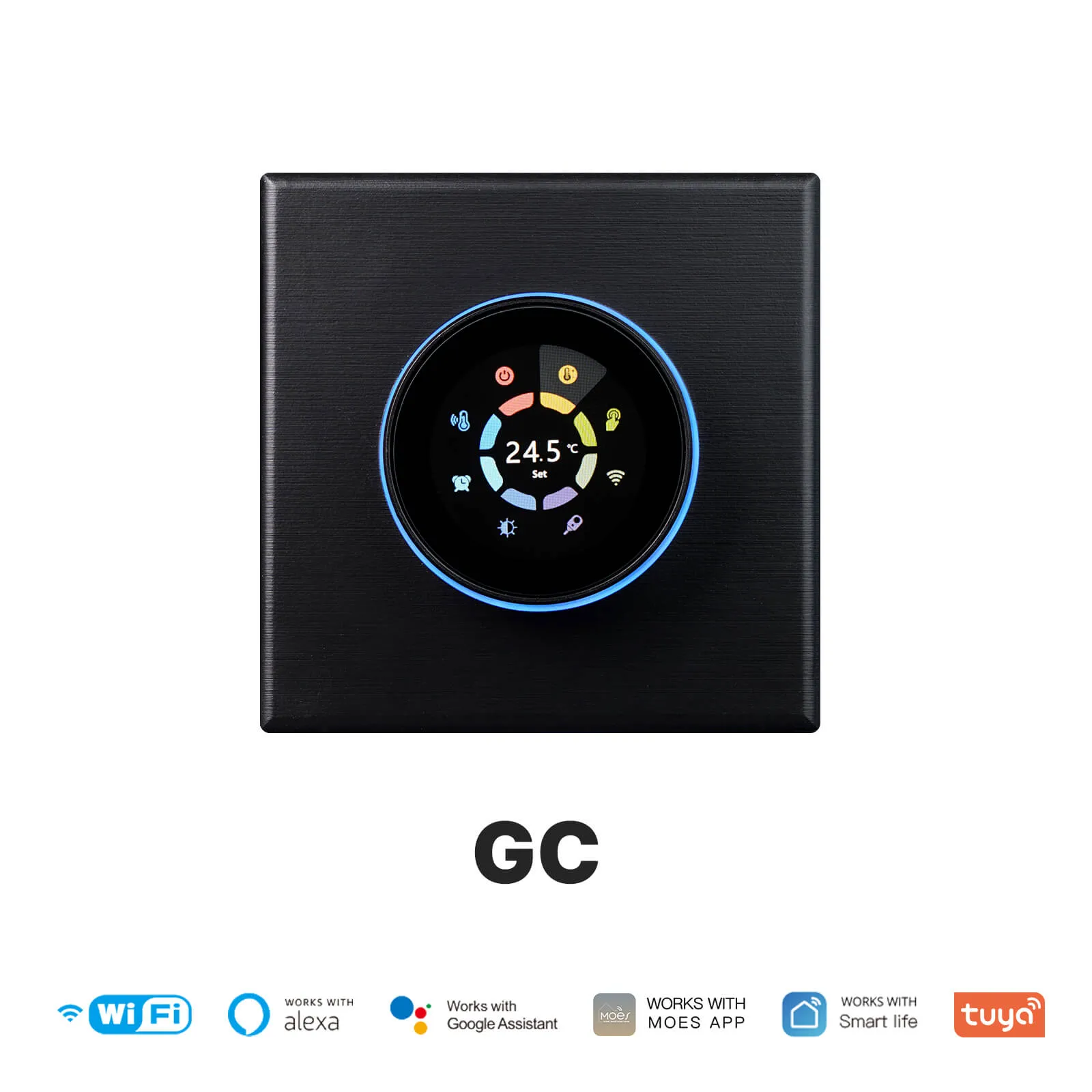 MOES WiFi Smart Home Heating Knob Thermostat Temperature Controller For Water Gas Boiler Electric Heating