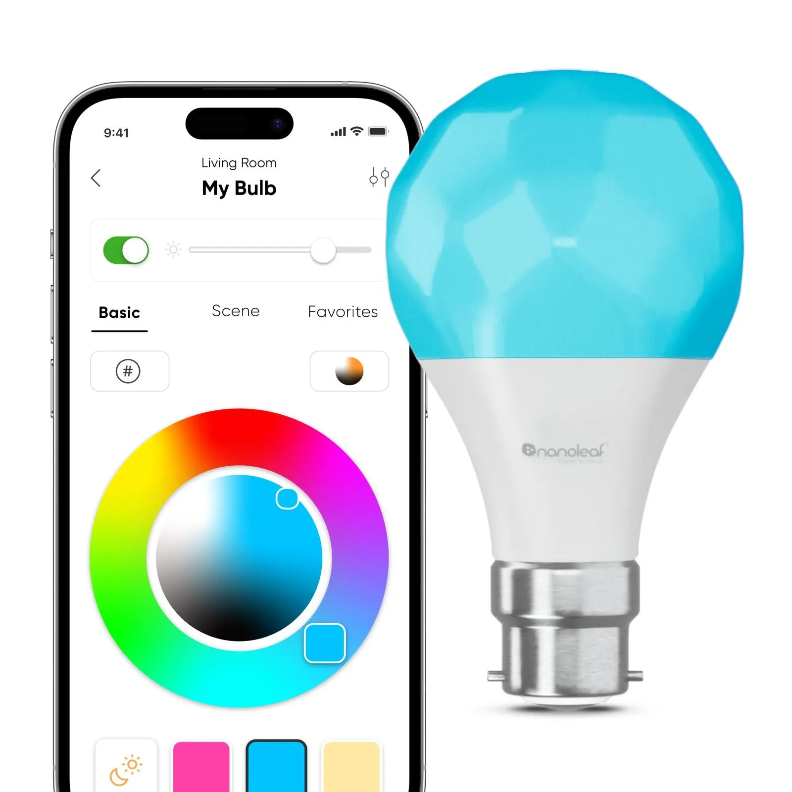 Nanoleaf Essentials B22 Smart Bulb [Matter Compatible]