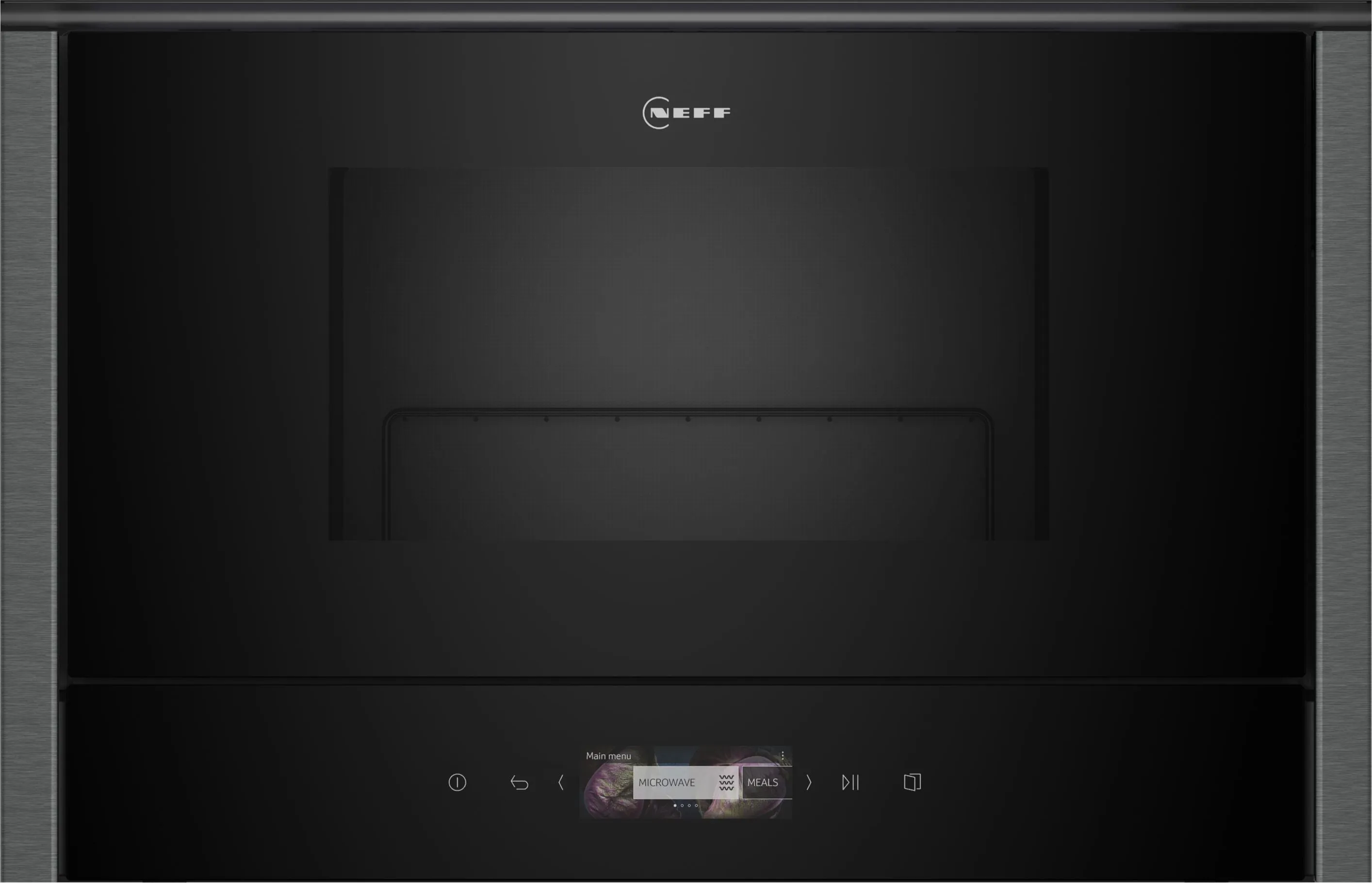 NEFF N70 NR4GR31G1B 21 Litre Built In Microwave with Grill - Graphite