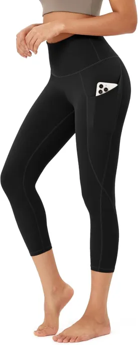 ODODOS Women's High Waisted Yoga Leggings with Pockets, Tummy Control Non See Through Workout Athletic Running Yoga Pants