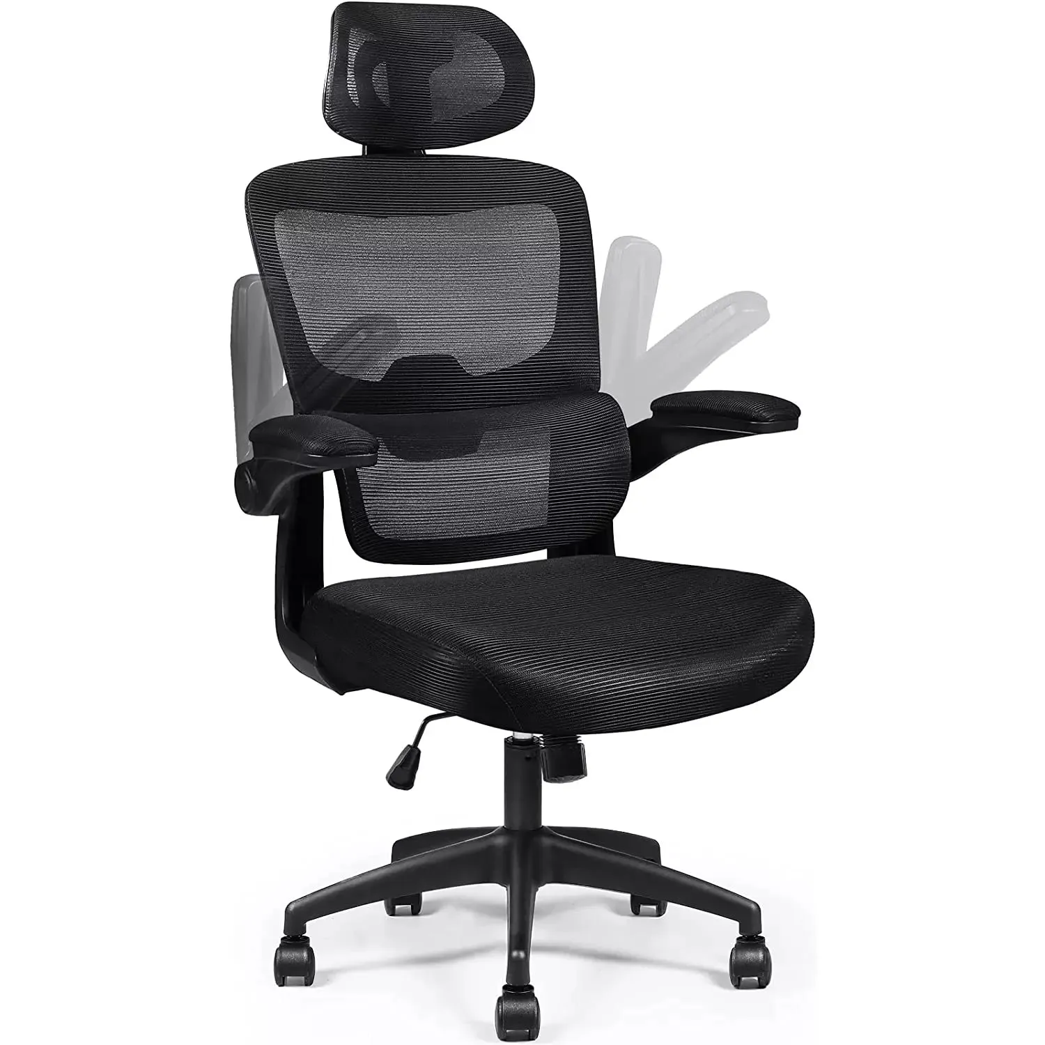 OFIKA Ergonomic Office Chair, High Back Mesh Desk Chair with Adjustable Headrest
