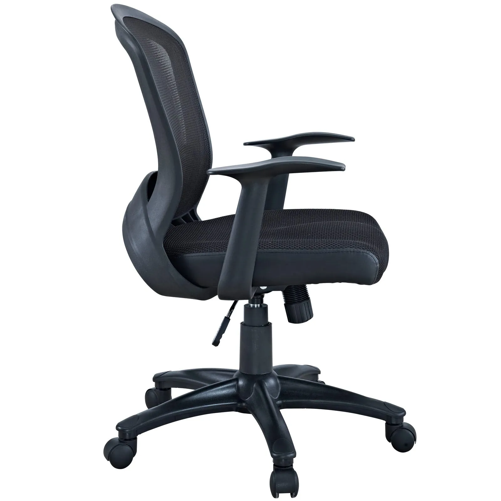 Pulse Mesh Ergonomic Faux Leather Office Chair with Height Adjustable - For Desk Table