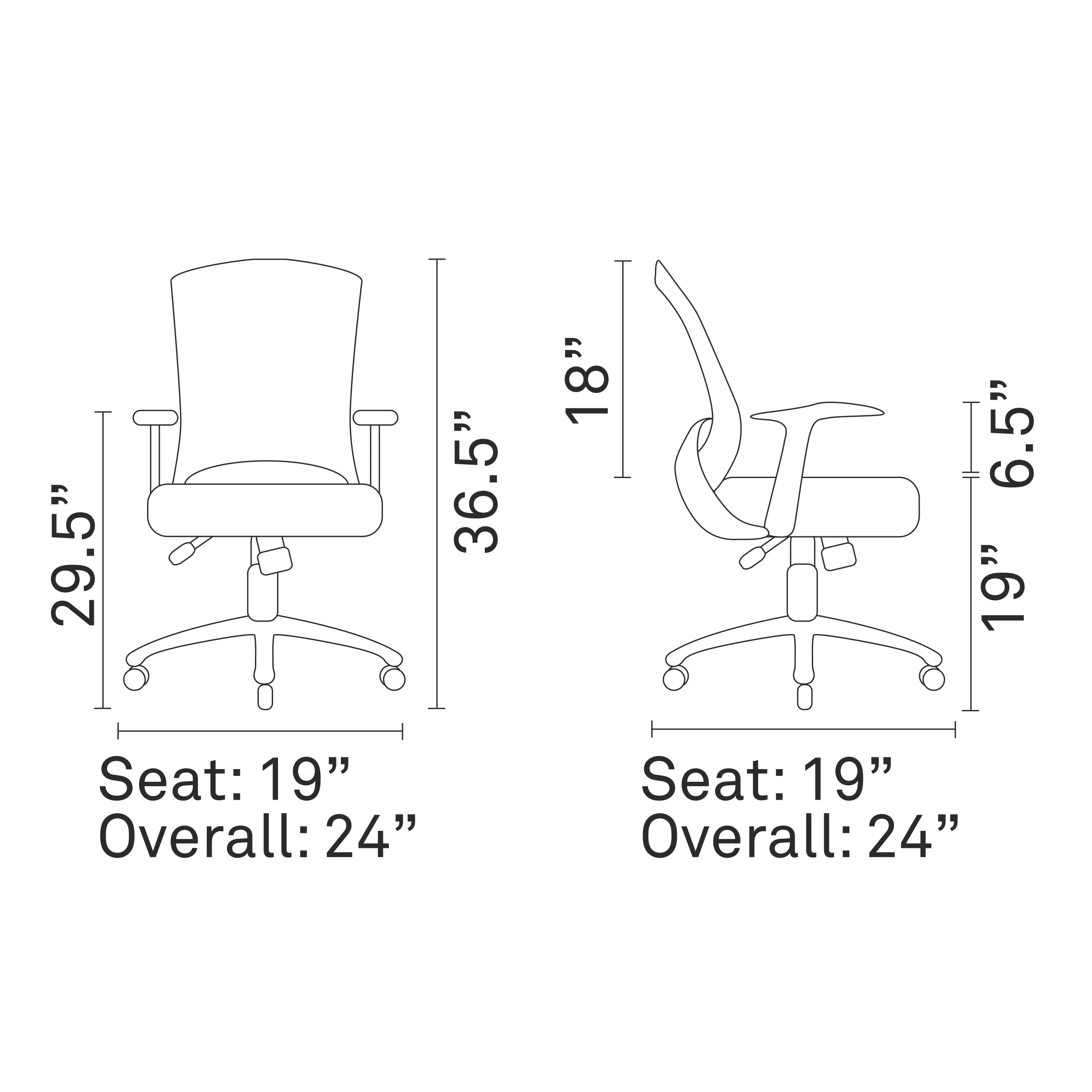 Pulse Mesh Ergonomic Faux Leather Office Chair with Height Adjustable - For Desk Table