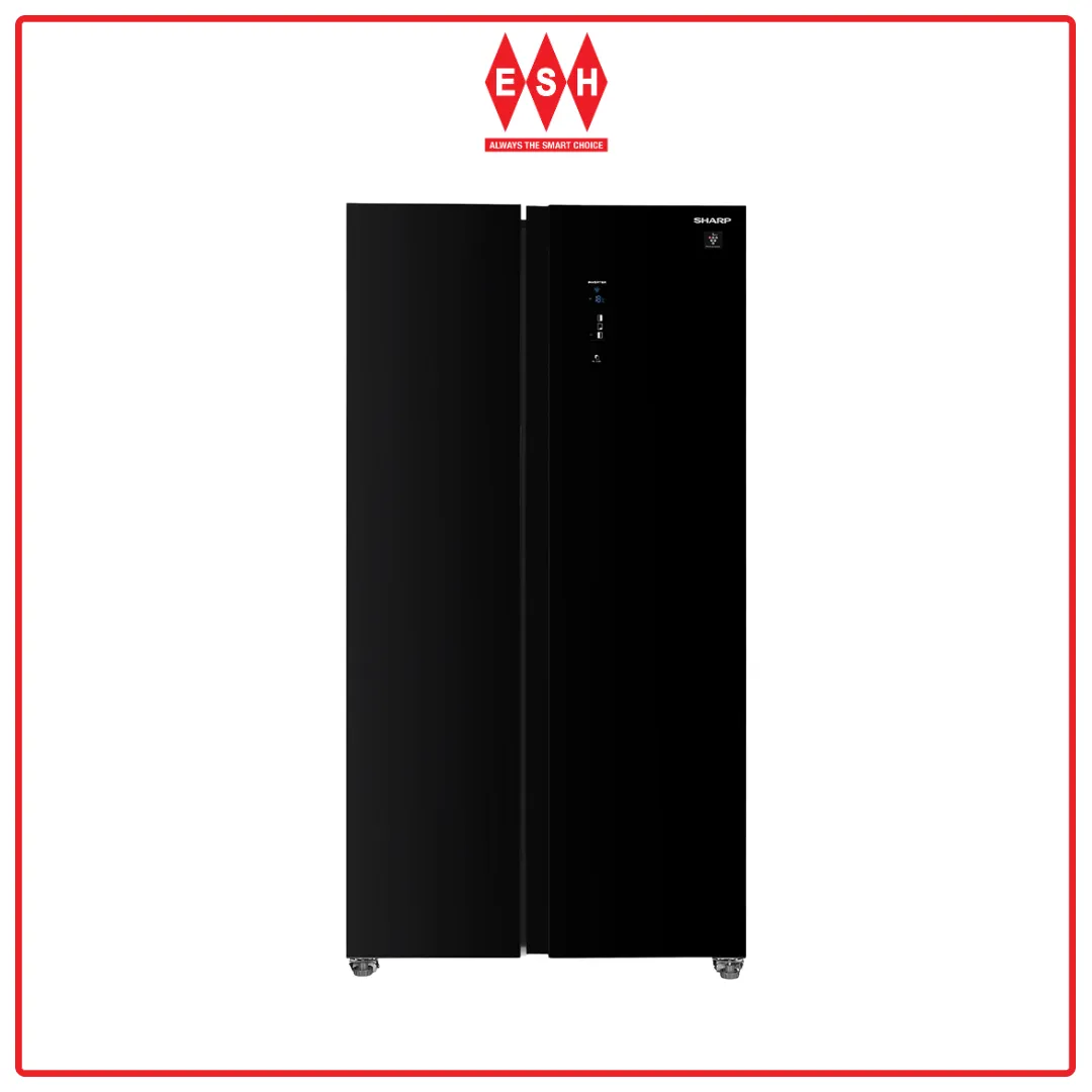 Sharp SJXP6822GK 680L 680L Plasmacluster with Inverter Technology Side By Side Refrigerator