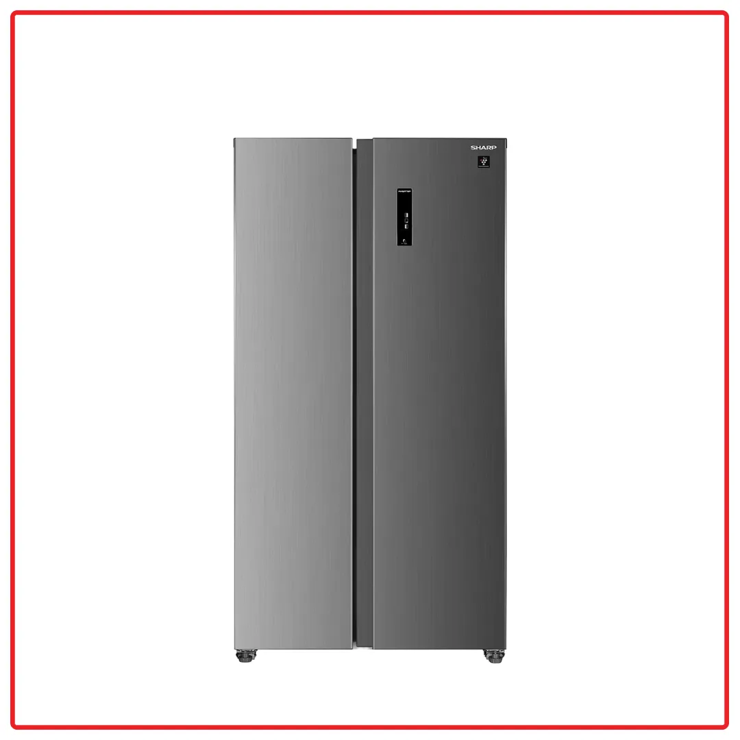 Sharp SJXP6822MS 680L Plasmacluster with Inverter Technology Side By Side Refrigerator