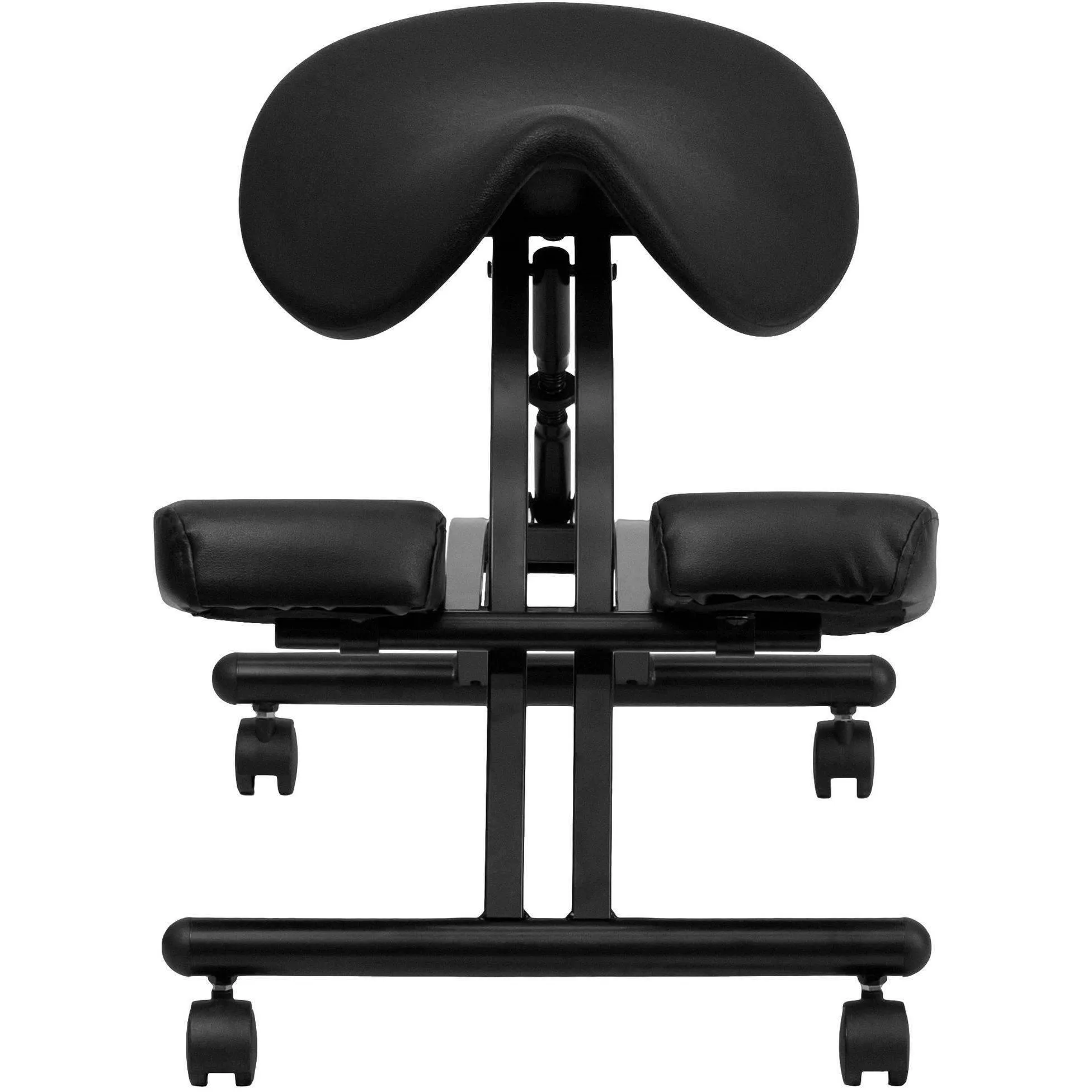 Sit Healthier Ergonomic Kneeling Chair with Black Saddle Seat
