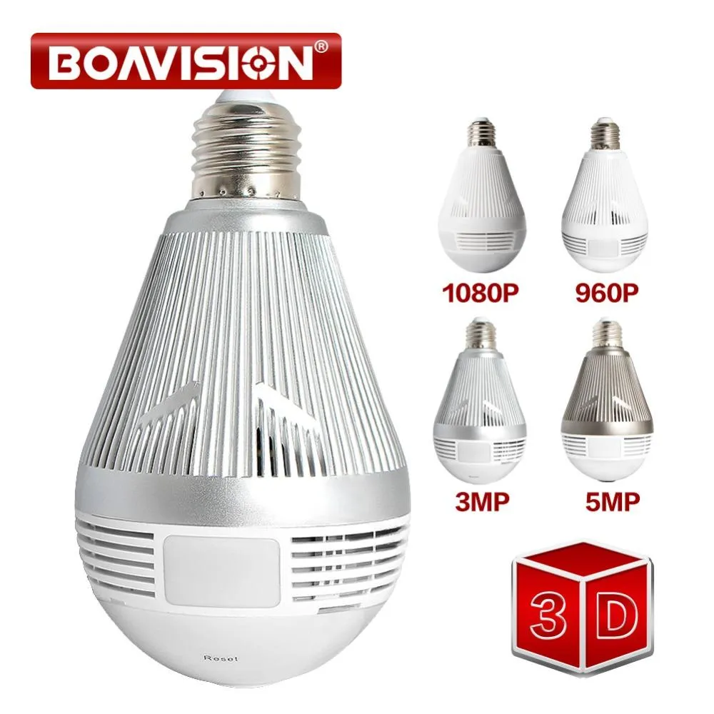 Small Wifi Camera Bulb for Home Security Wireless Camera Bulb