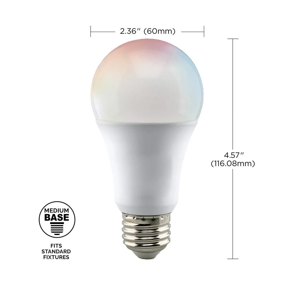 Starfish Smart A19 LED Bulb, 10W, 800 Lumens, RGBW & Tunable White, E26 Base, T20 Compliant