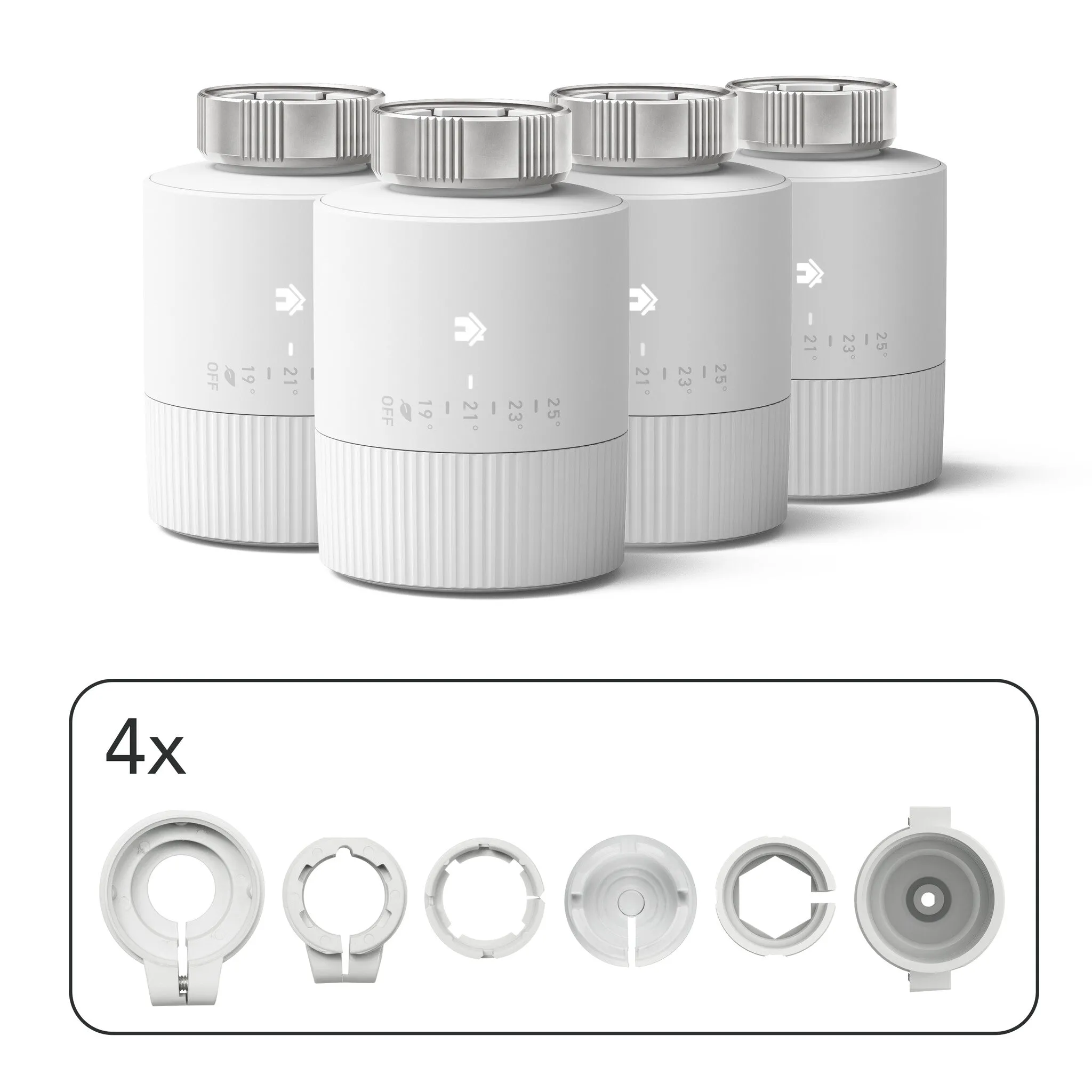 tado° Basic Smart Radiator Thermostat Add-ons for Multi-Room Control - 4 pack