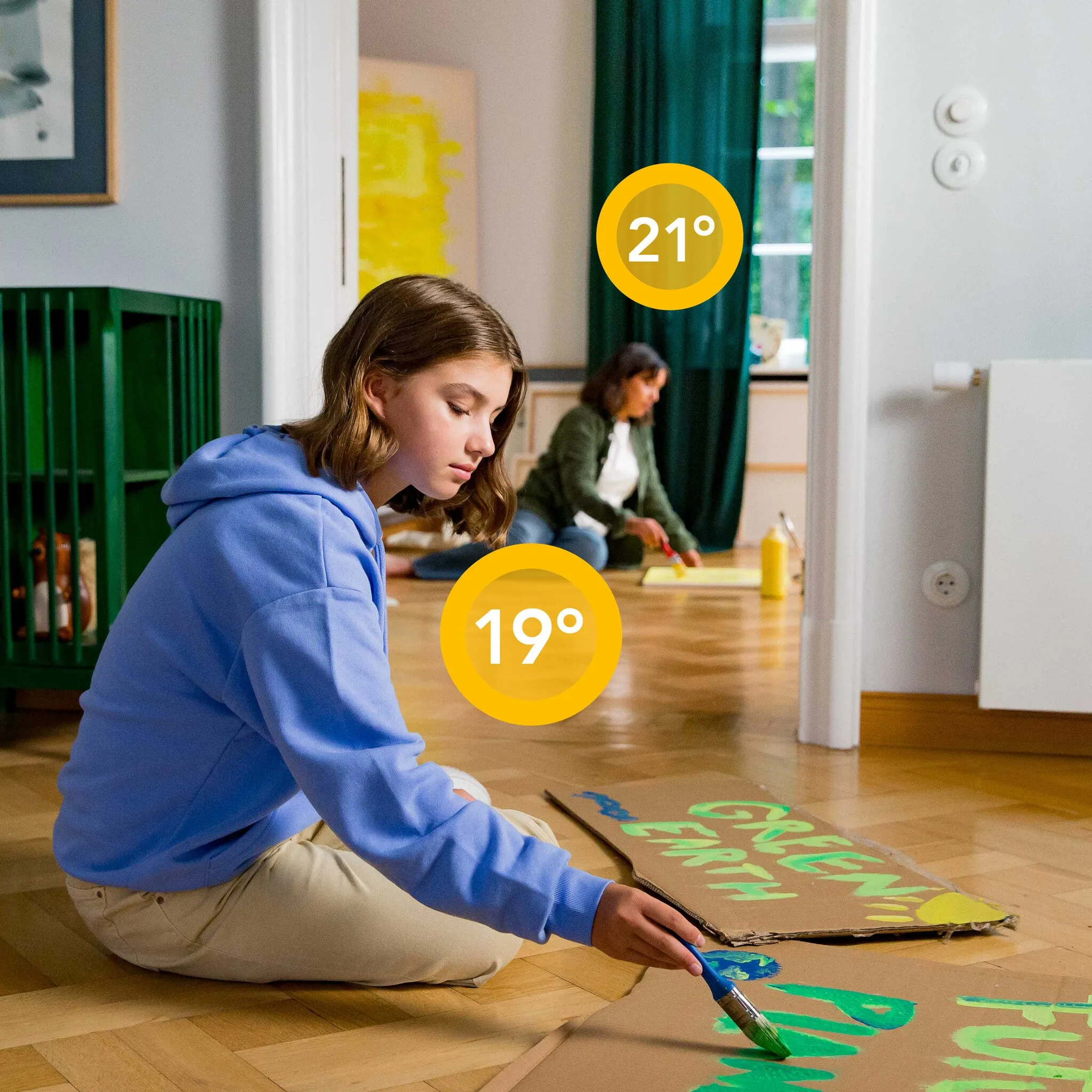 tado° Basic Smart Radiator Thermostat Add-ons for Multi-Room Control - 4 pack