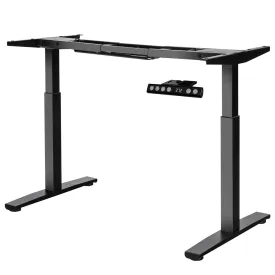 Tangkula Dual Motor Electric Standing Desk Frame, Height & Width Adjustable Motorized Sit Stand Desk Base
