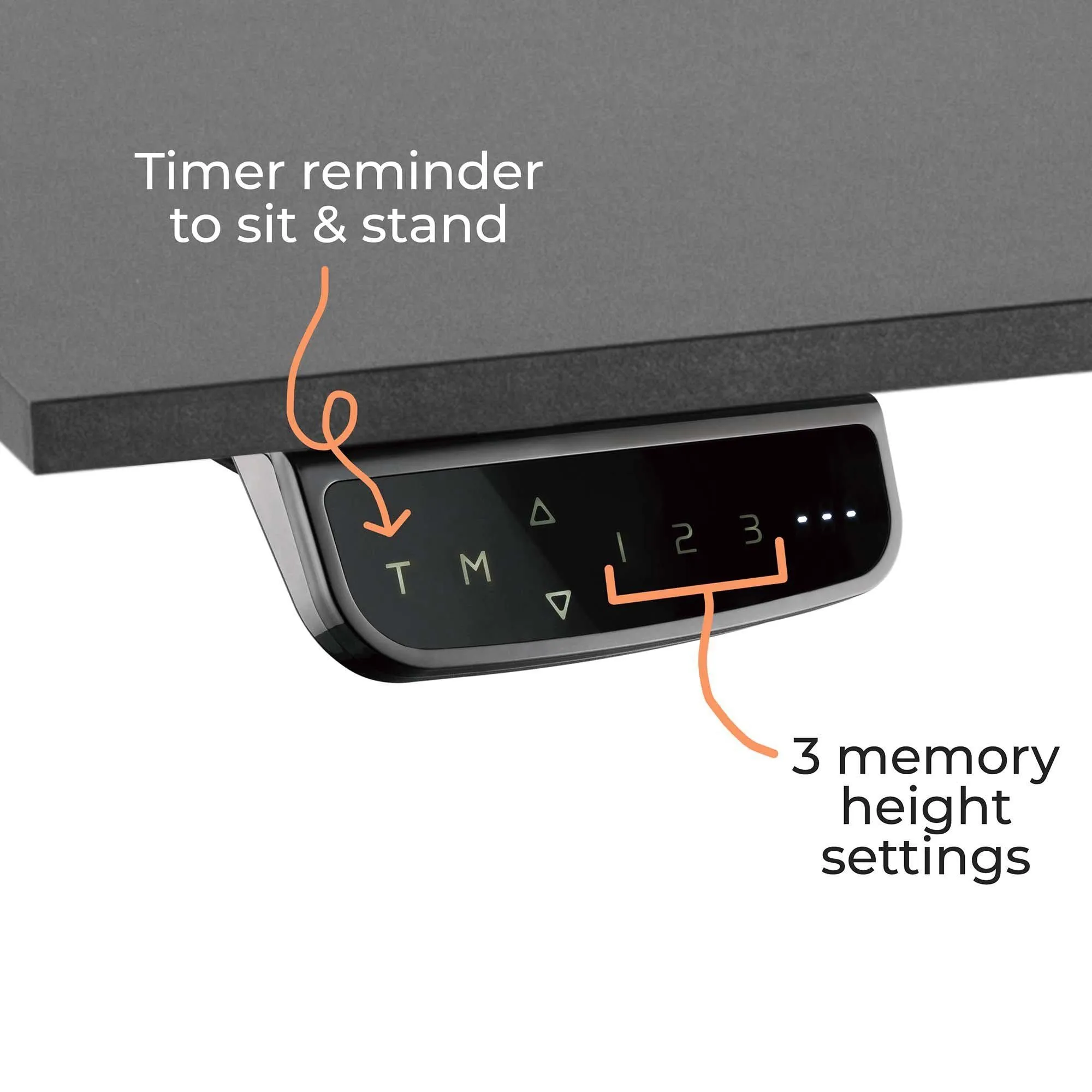 Tranzendesk Power Electric L-Shaped Standing Desk