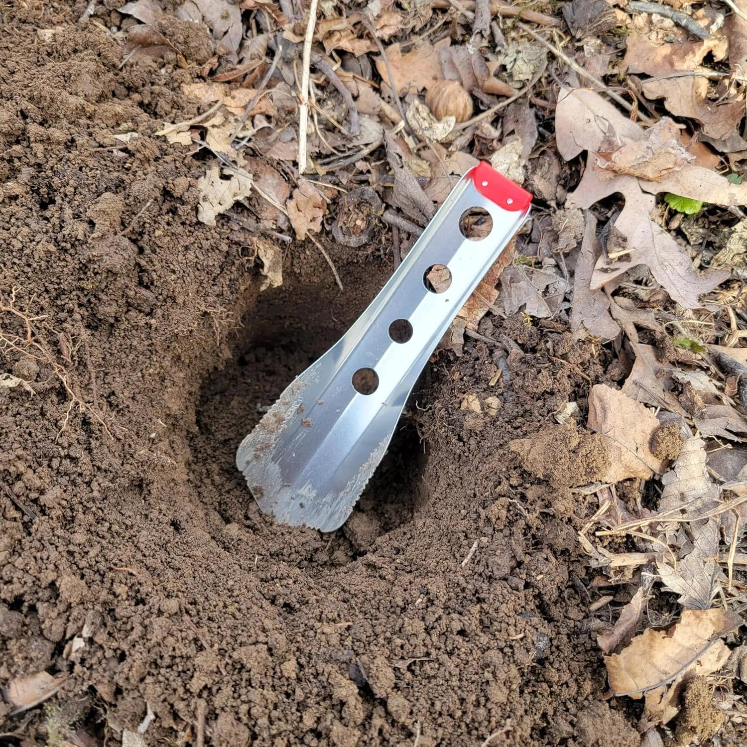 Ultralight Backpacking Trowel, 0.48 oz (13.5g) Red