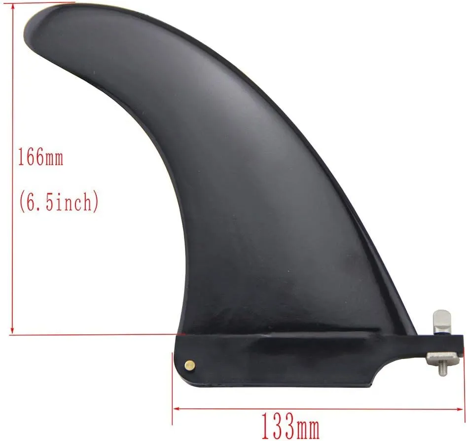 UP100 6.5/7.5/8/9/9.5/10 inch Longboard & SUP Single Fin - Center Fin for Surfboards & Paddle Boards with Smart Screw