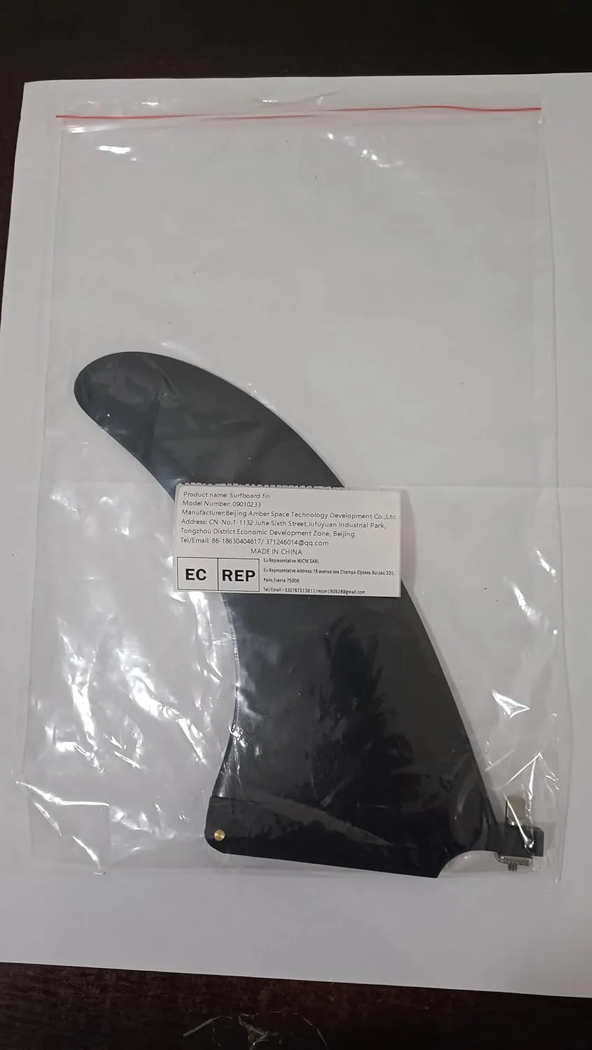 UP100 6.5/7.5/8/9/9.5/10 inch Longboard & SUP Single Fin - Center Fin for Surfboards & Paddle Boards with Smart Screw