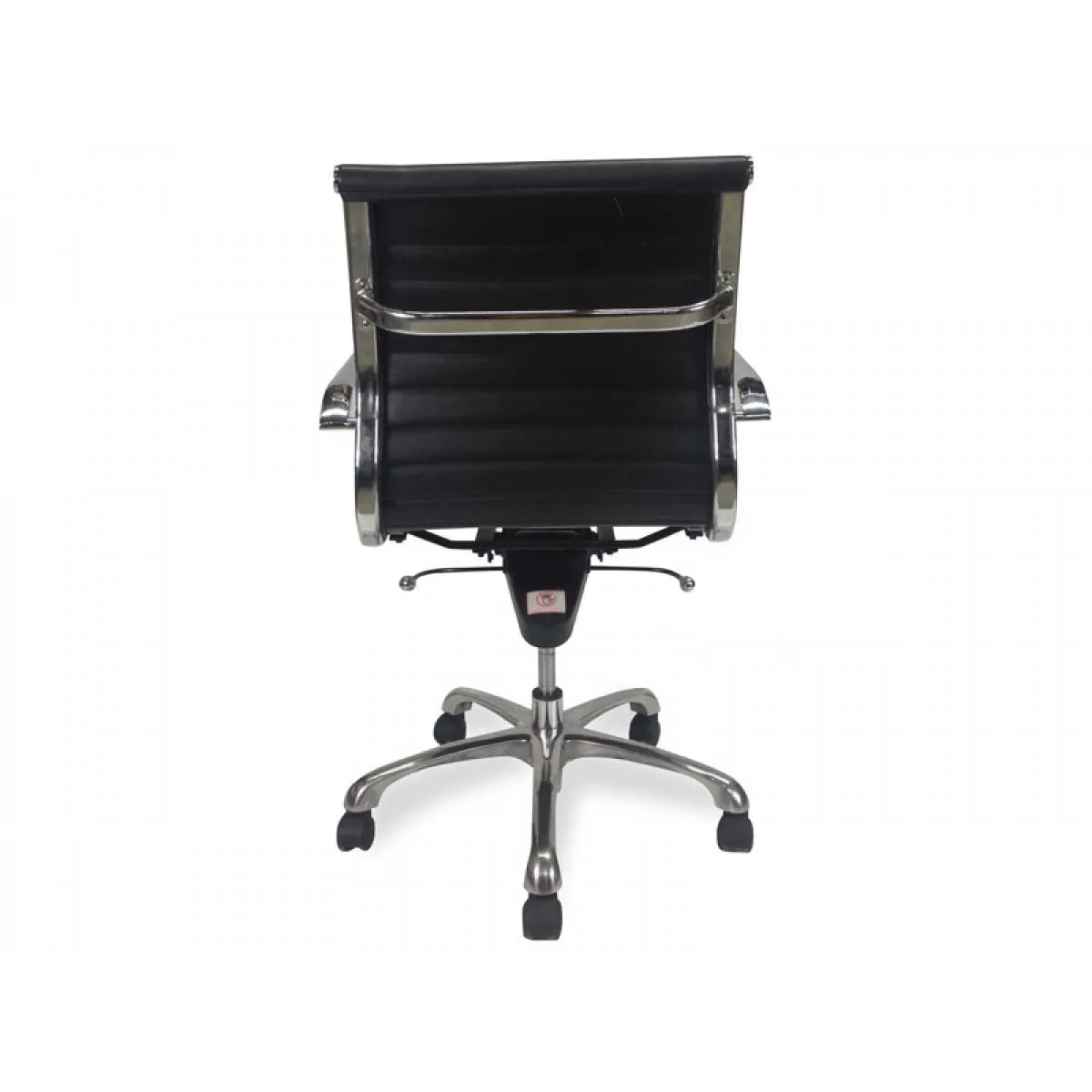Veera Low Back Office Chair - Black Leather