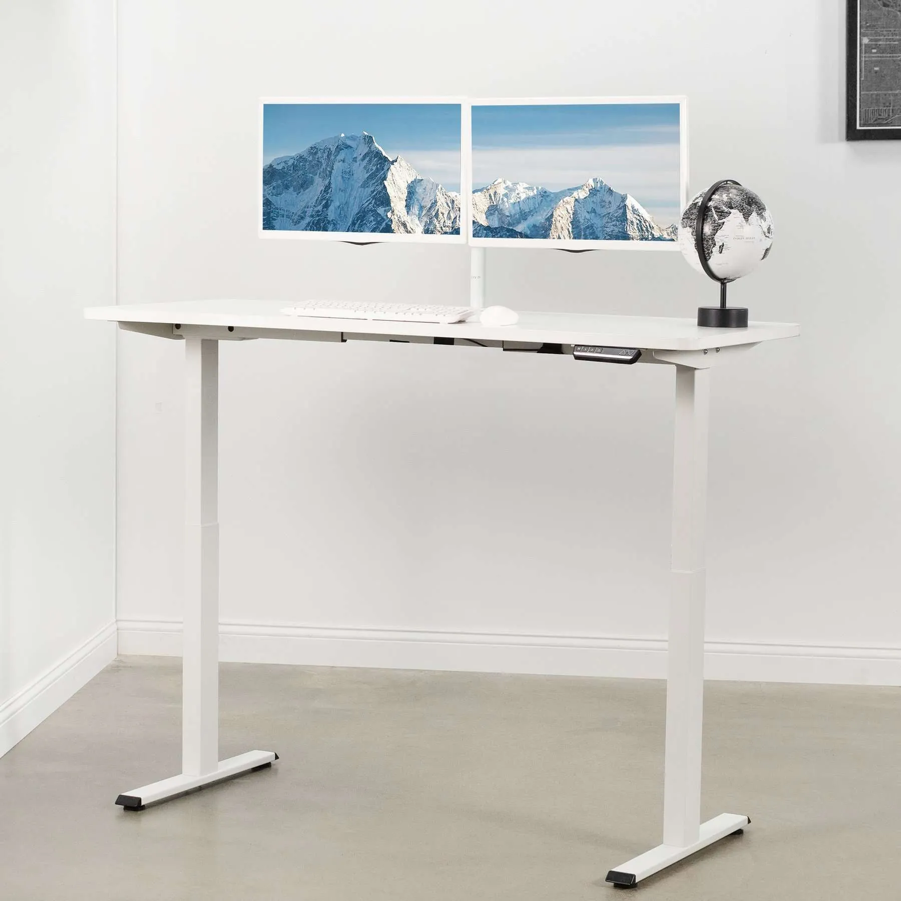 Vivo Electric Dual Motor Desk Frame, DESK-E-200B/200W
