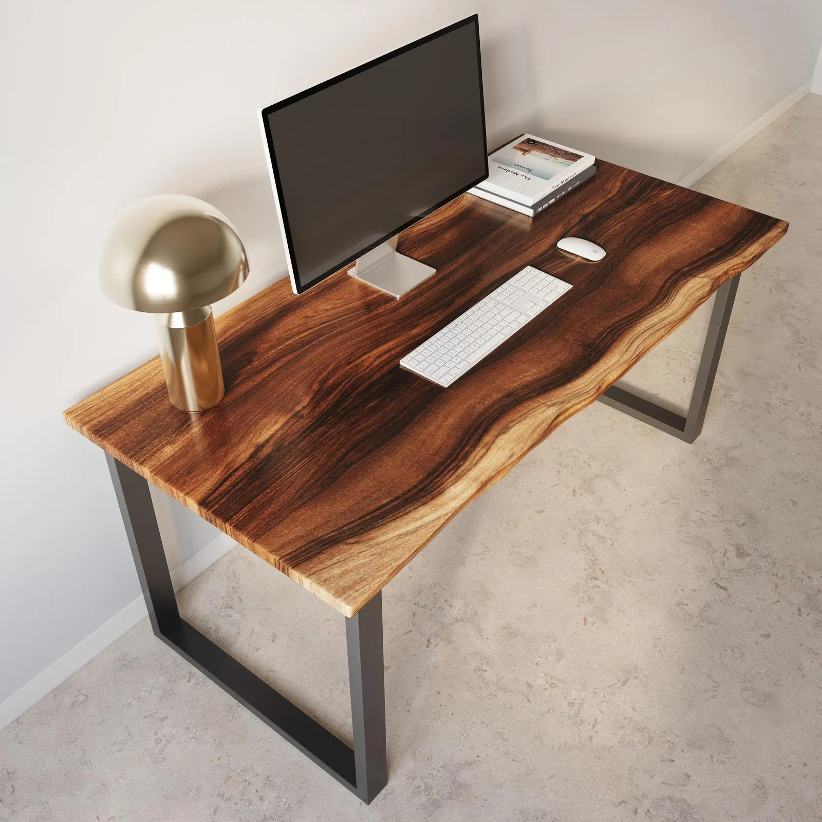Walnut Live Edge Standing Desk