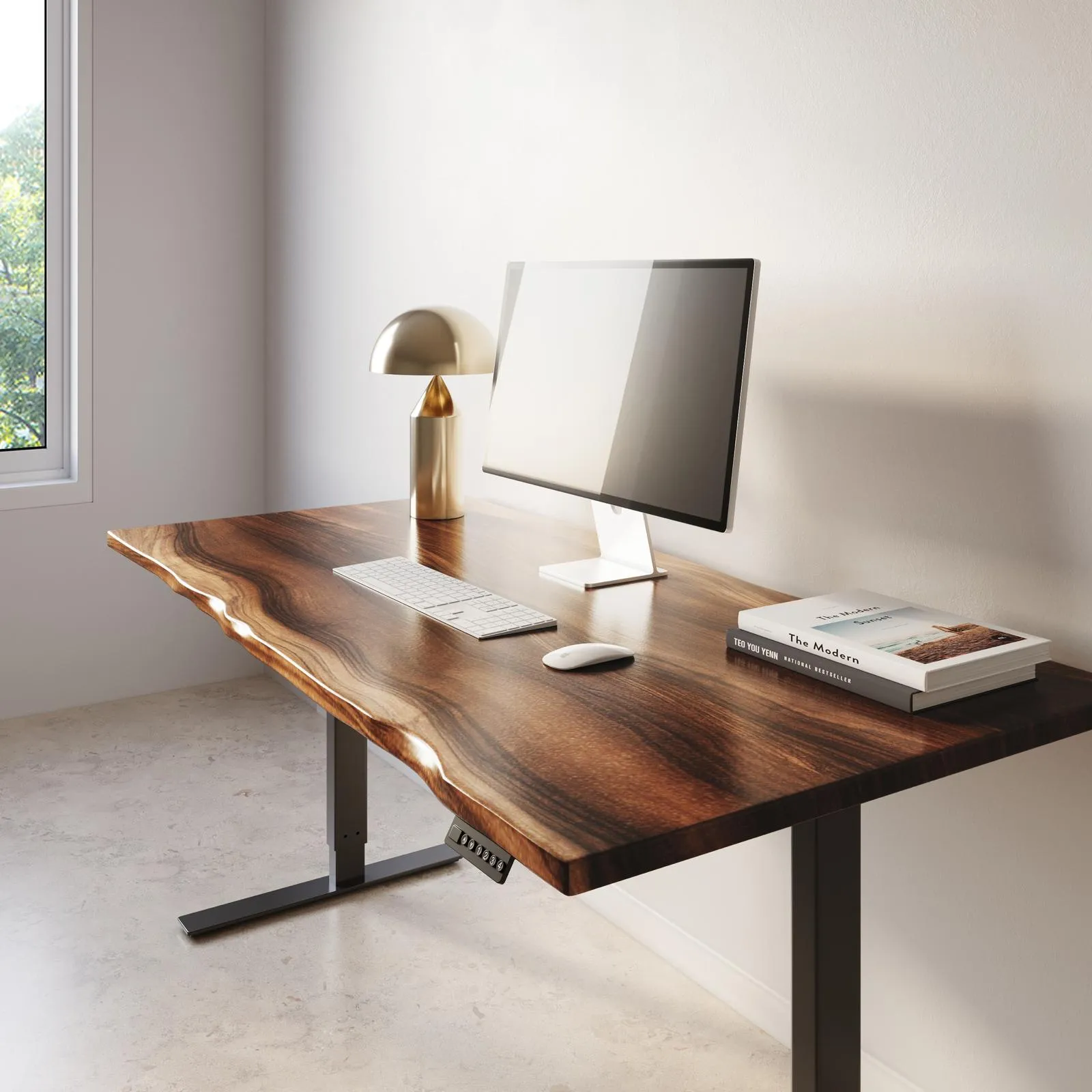 Walnut Live Edge Standing Desk