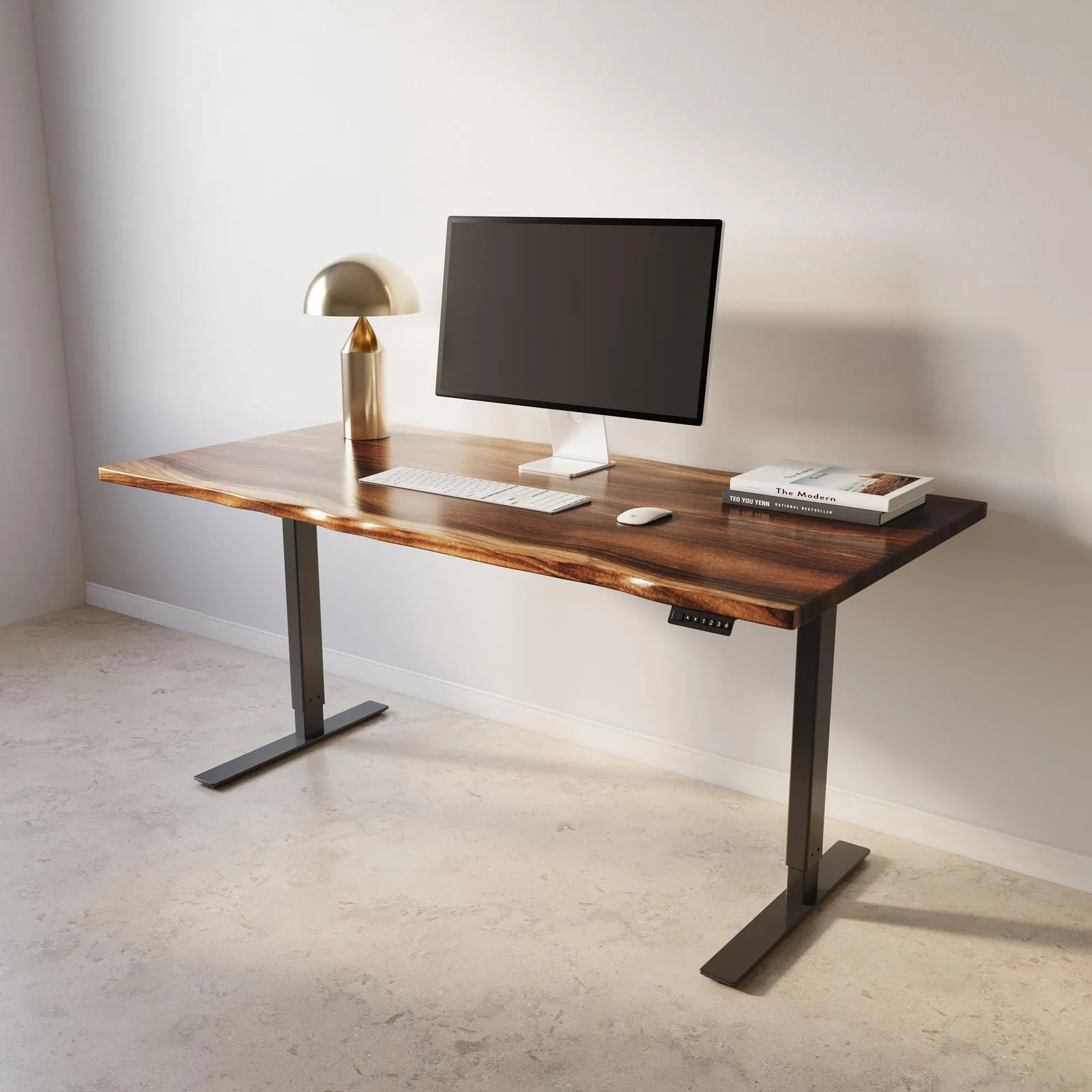 Walnut Live Edge Standing Desk