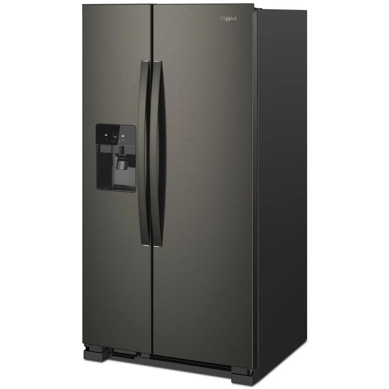 Whirlpool 36-inch, 24.5 cu. ft. Side-by-Side Freestanding Refrigerator with Exterior Ice and Water Dispenser with EveryDrop™ Water Filtration WRS555SIHV