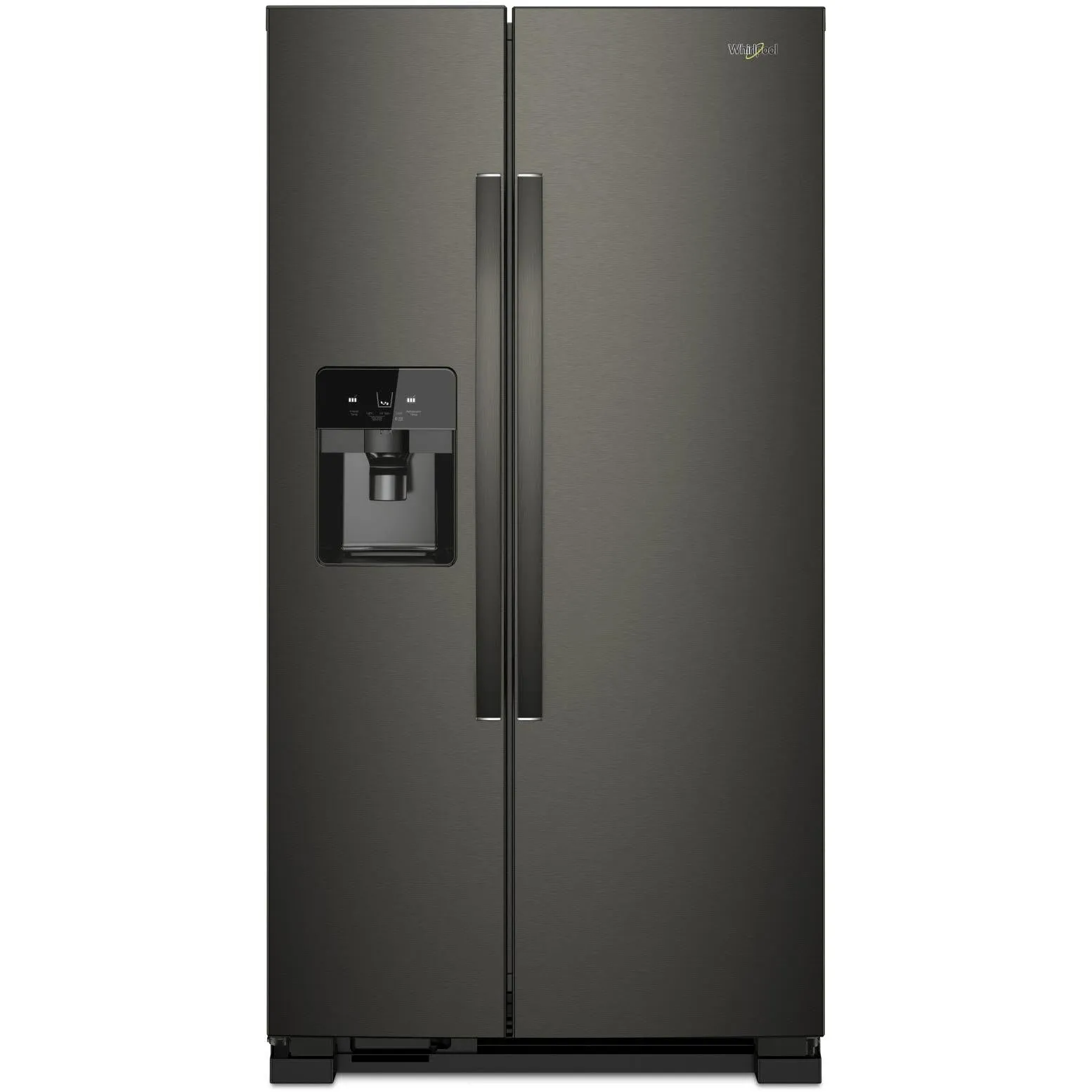 Whirlpool 36-inch, 24.5 cu. ft. Side-by-Side Freestanding Refrigerator with Exterior Ice and Water Dispenser with EveryDrop™ Water Filtration WRS555SIHV