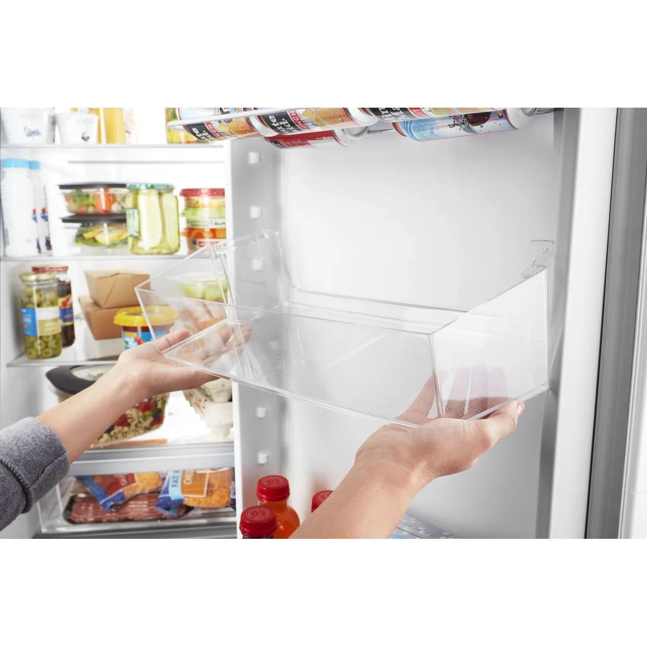 Whirlpool 36-inch, 24.5 cu. ft. Side-by-Side Freestanding Refrigerator with Exterior Ice and Water Dispenser with EveryDrop™ Water Filtration WRS555SIHV