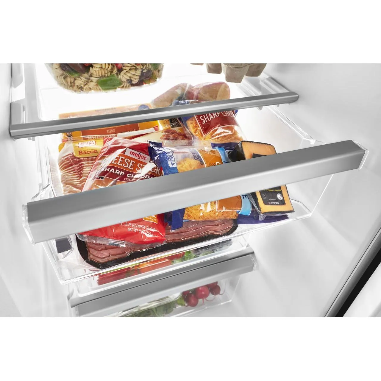 Whirlpool 36-inch, 24.5 cu. ft. Side-by-Side Freestanding Refrigerator with Exterior Ice and Water Dispenser with EveryDrop™ Water Filtration WRS555SIHV