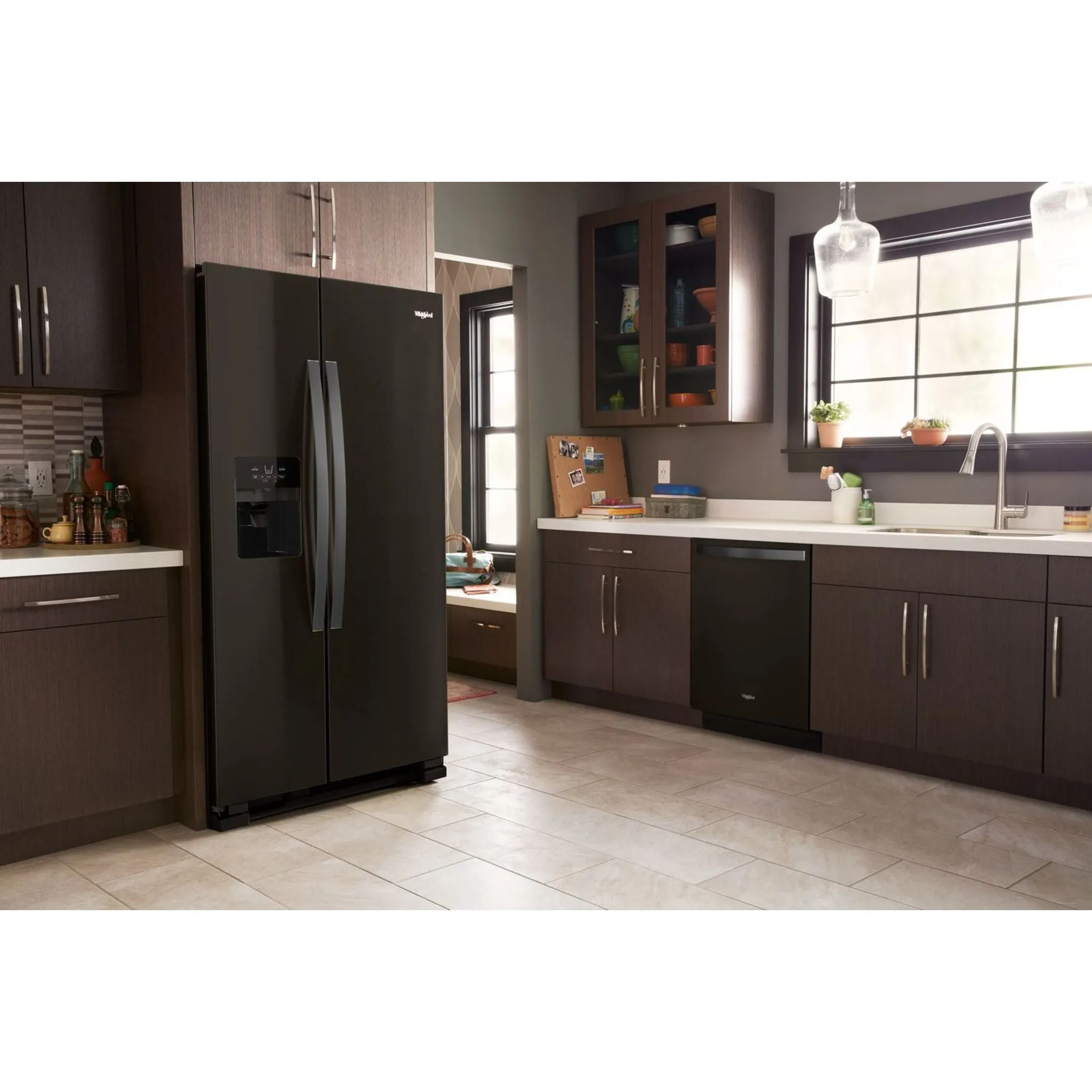 Whirlpool 36" Wide Side-by-Side Refrigerator - 25 cu. ft. (WRS555SIHV)